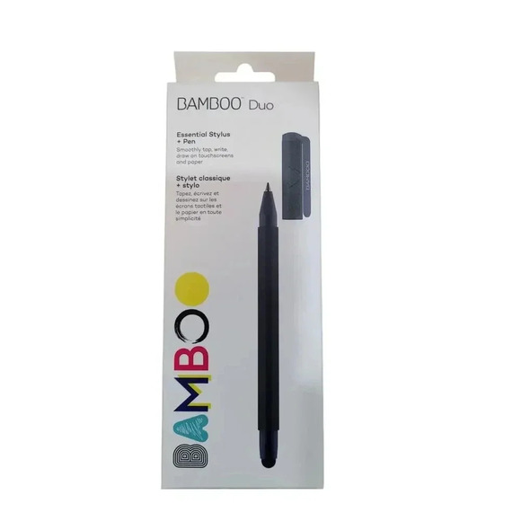 Wacom Bamboo Duo Essential Stylus and Pen Black 4th Generation Tablet - Picture 1 of 3